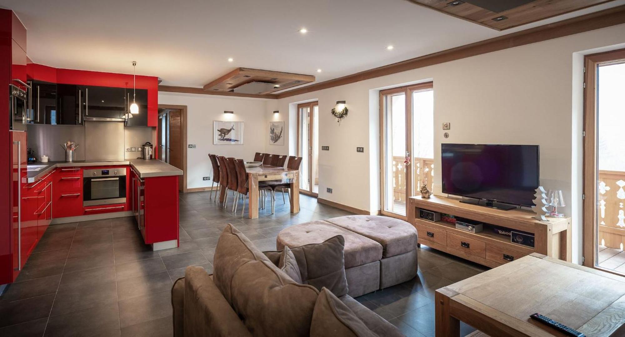 Les Ecureuils -renove 100m2 - 8per - Skis Aux Pieds - Vue Sur La Montagne Appartamento Les Houches